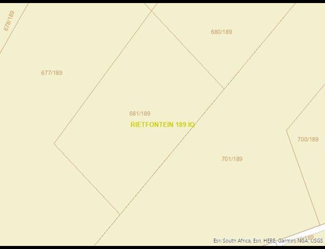 LAND FOR SALE IN RIETFONTEIN